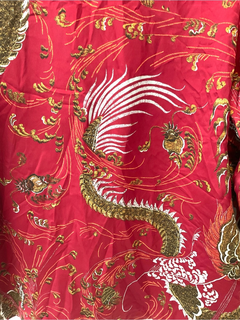 Natori Red Dragon Satin Pajama Set Large - Picture 7 of 9